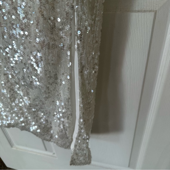 Endless Rose White Sequin Midi Dress, Size M - Picture 4 of 8